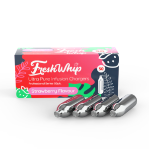 FRESHWHIP STRAWBERRY CREAM CHARGERS - 50 PACK